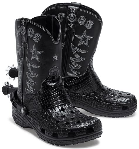 cowboystiefel crocs|Croc Western Cowboy Boots 